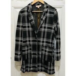 Philosophy Republic Clothing‎ Plaid Longline Blazer Jacket S Small